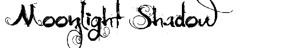 Moonlight Shadow font preview